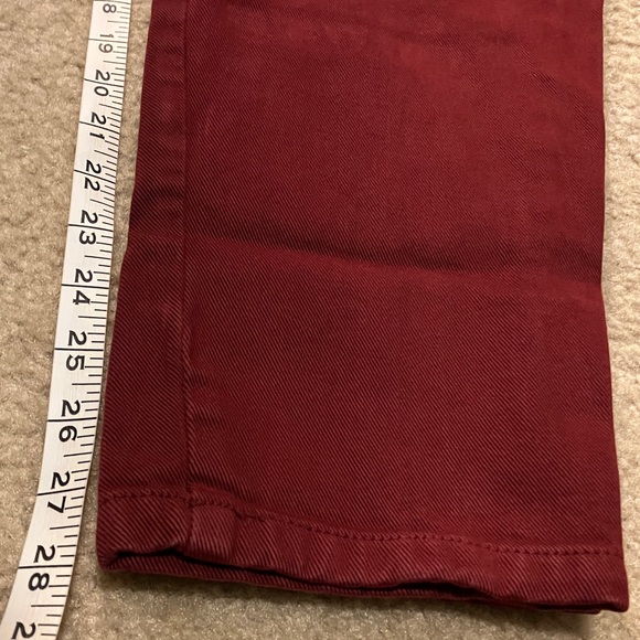 Chic High Rise Red Jeans for Women - Picture 7 of 10